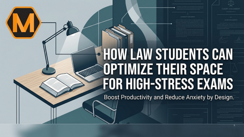 How Law Students Can Optimize Their Space for High-Stress Exams